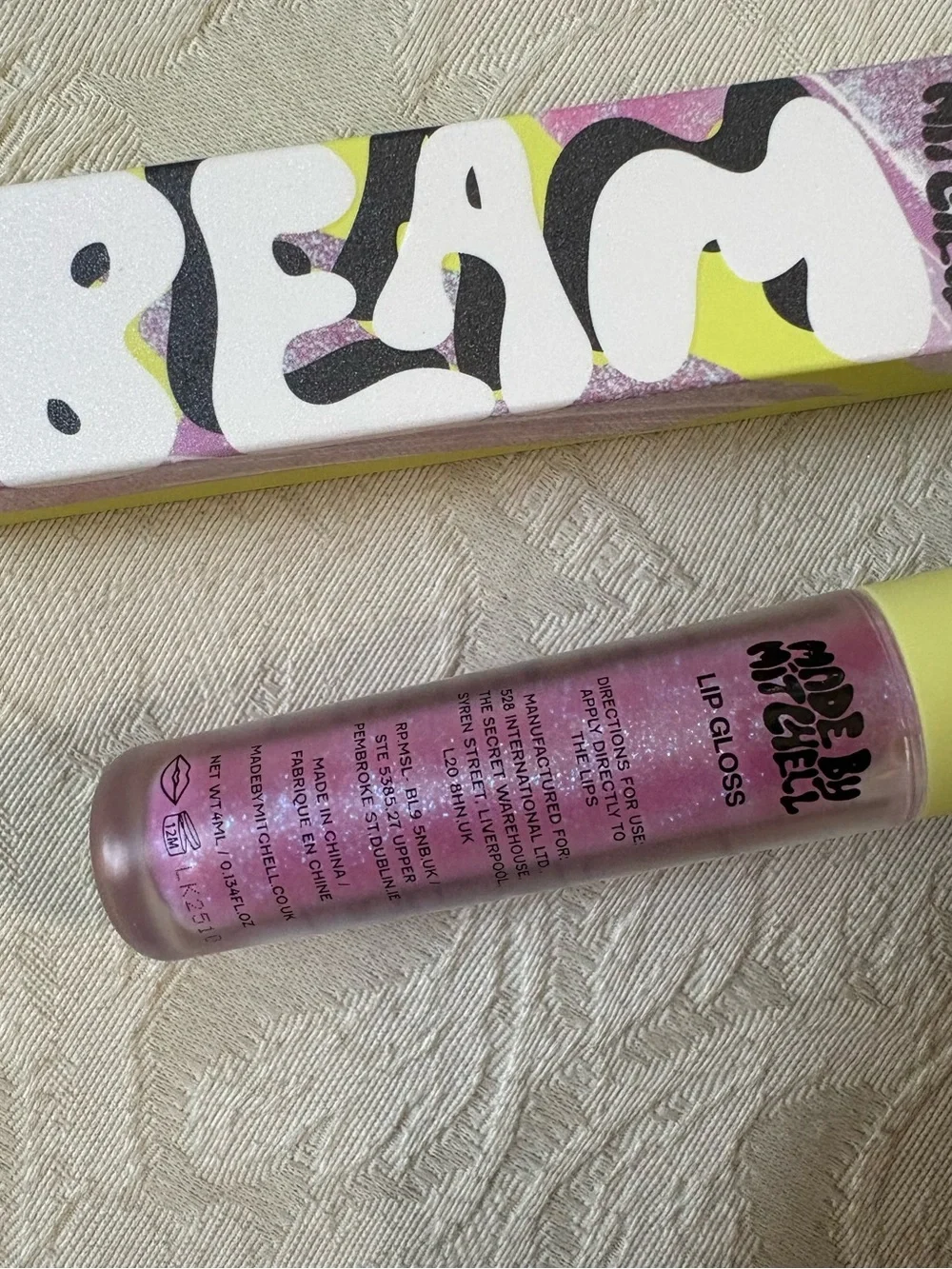 Made by Mitchell Beam Iridescent Lipgloss in IRL BNIB